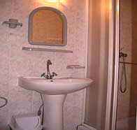 Bathroom in Deluxe Cottage of the health resort Chabanka